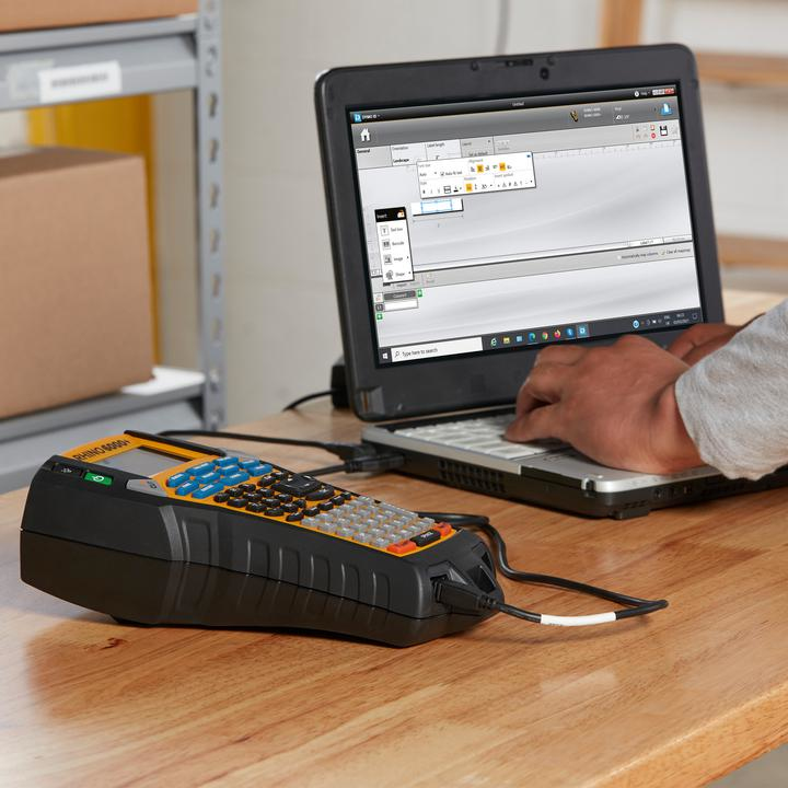 DYMO 2122967 Rhino 6000+ Industrial Label Maker with Carry Case